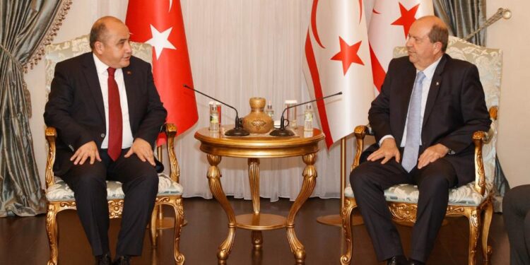 Cumhurbaşkanı Tatar, görev süresi dolan Başçeri’yi kabul etti