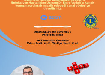 Bazı Lions Kulüpleri, 1 Aralık Dünya AIDS günü dolayısıyla çarşamba günü sanal söyleşi yapacak