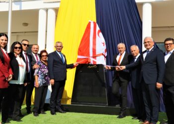 TMK Atatürk büstü törenle açıldı