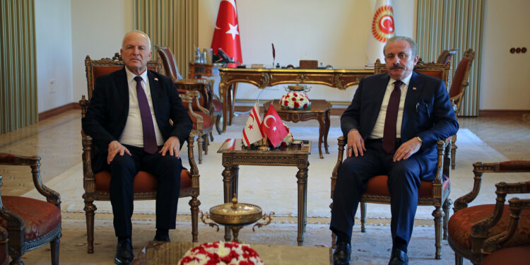 Meclis Başkanı Töre, TBMM Başkanı Şentop ile görüştü