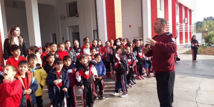 Dr. Fazıl Küçük İlkokulu öğrencilerinden İtfaiye Şubesi’ne ziyaret