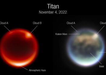 James Webb Uzay Teleskobu, Satürn’ün en büyük uydusu Titan’da bulutlar tespit etti