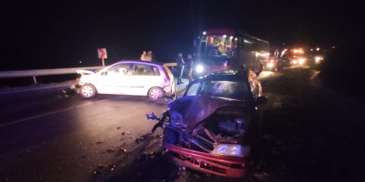 Alagadi bölgesinde trafik kazası: 3 kişi yaralandı