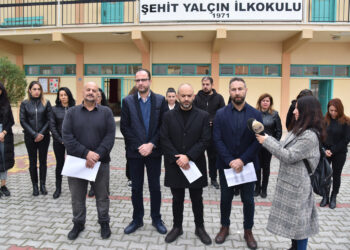 KTÖS, Şehit Yalçın İlkokulu’nda basın açıklaması yaptı: “Şiddet kabul edilemez”