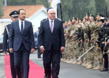 ALMANYA CUMHURBAŞKANI ASKERİ TÖRENLE KARŞILANDI