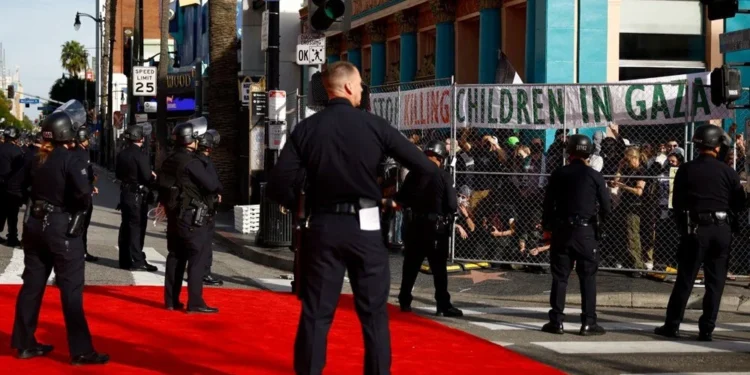 OSCAR ÖDÜL TÖRENİNDE GAZZE GÖSTERİSİ