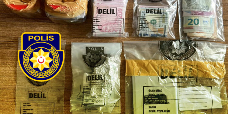 GİRNE’DE TRAFİKTE DURDURULAN ARAÇTA UYUŞTURUCU BULUNDU