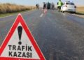 BETON BARİYERE ÇARPTI DEVRİLEREK TAVAN ÜZERİNDE DURDU