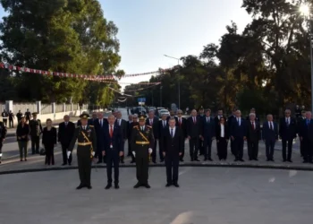 LEFKOŞA ŞEHİTLER ANITI’NDA TÖREN
