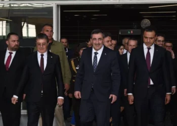 TC CUMHURBAŞKANI YARDIMCISI YILMAZ KKTC’YE GELDİ