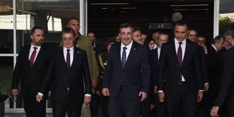 TC CUMHURBAŞKANI YARDIMCISI YILMAZ KKTC’YE GELDİ