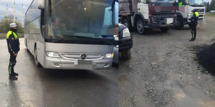 TRAFİĞE ÇIKIŞ SAATLERİNİ İHLAL EDENLER RAPOR EDİLDİ