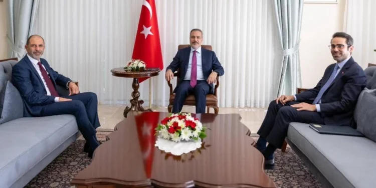 ÖZERSAY TC DIŞİŞLERİ BAKANI FİDAN İLE GÖRÜŞTÜ