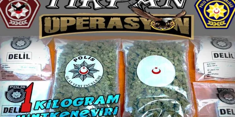 BU KEZ “TIRPAN OPERASYONU”: 1 KİLO UYUŞTURUCU