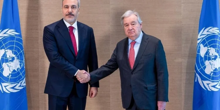 Fidan, BM Genel Sekreteri Guterres ile Ankara’da görüştü