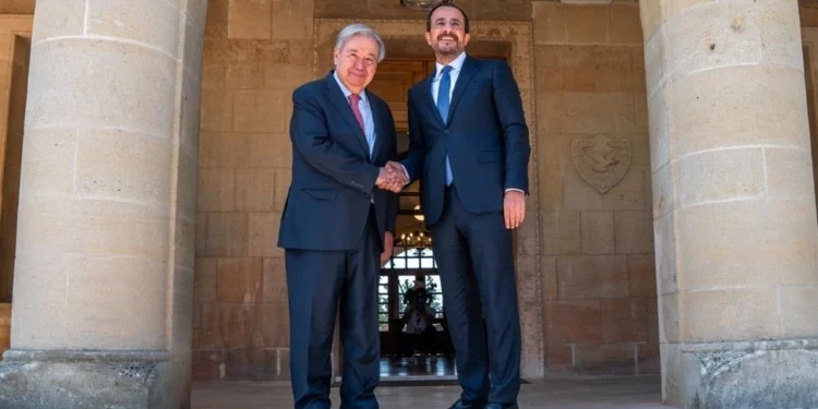 Guterres-Hristodulidis görüşmesi: Bölgedeki gelişmeler, çözüm bulunmasını daha önemli hale getirdi